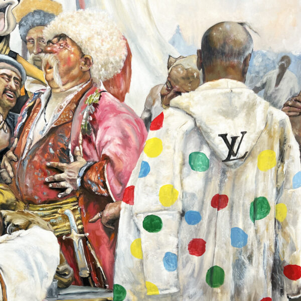 ref. 14670 - Zaporozhian Cossacks writing a letter to Sultan Mahmud IV of Türkiye. - Image 4